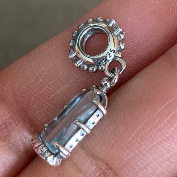 NWOT Disney Beauty & the Beast Enchanted Rose Dangle Charm Sterling Silver 925 - Picture 11 of 12